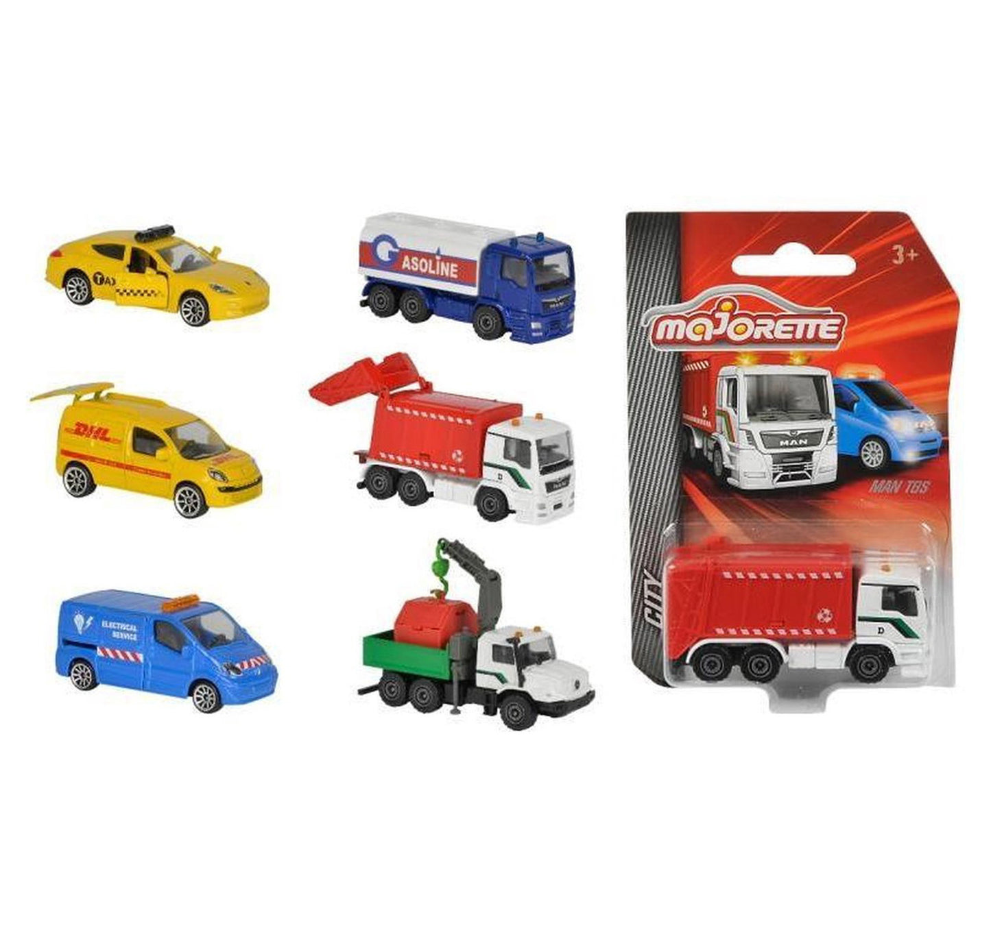 Majorette City vehicles, 6 Assist, Assorted, 212058582047