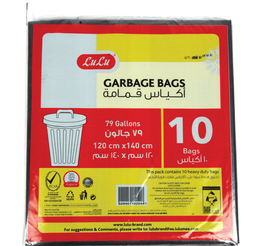 LuLu Garbage Bags 79 Gallon 120cm x 140cm 10pcs