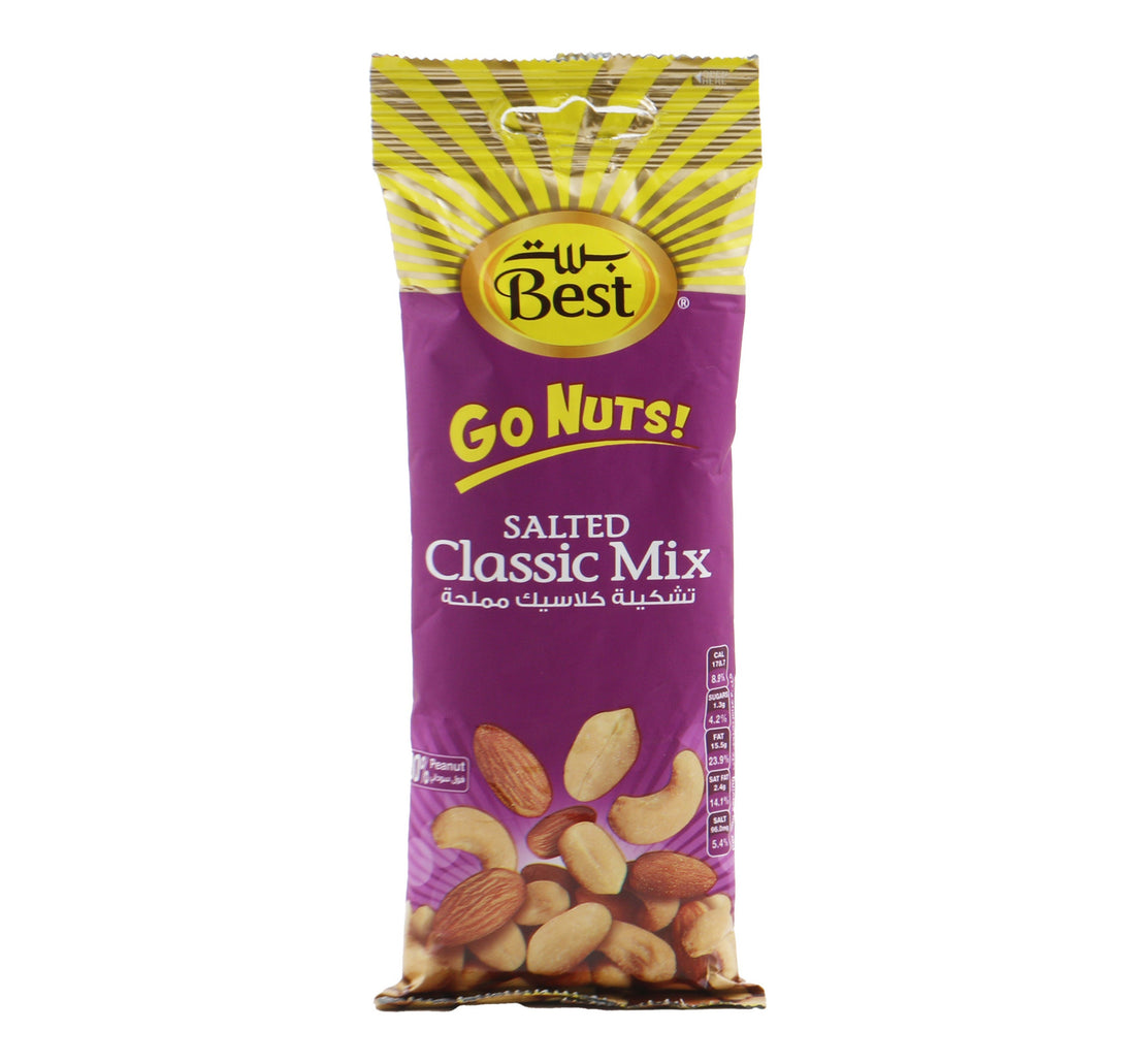 Best Go Nuts Salted Classic Mix Pouch 80 g