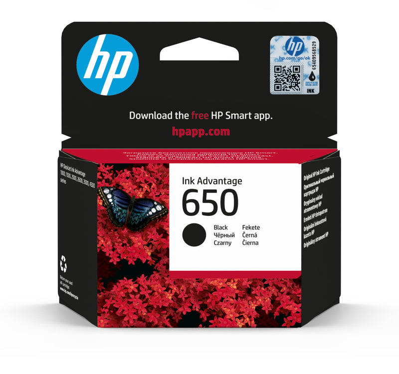 خرطوشة حبر HP 650 سوداء CZ101AE