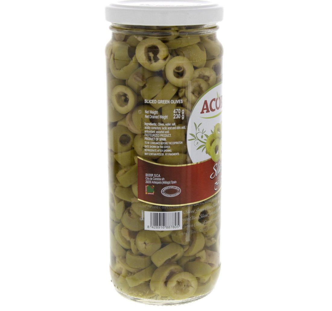 Acorsa Sliced Green olives 230 g