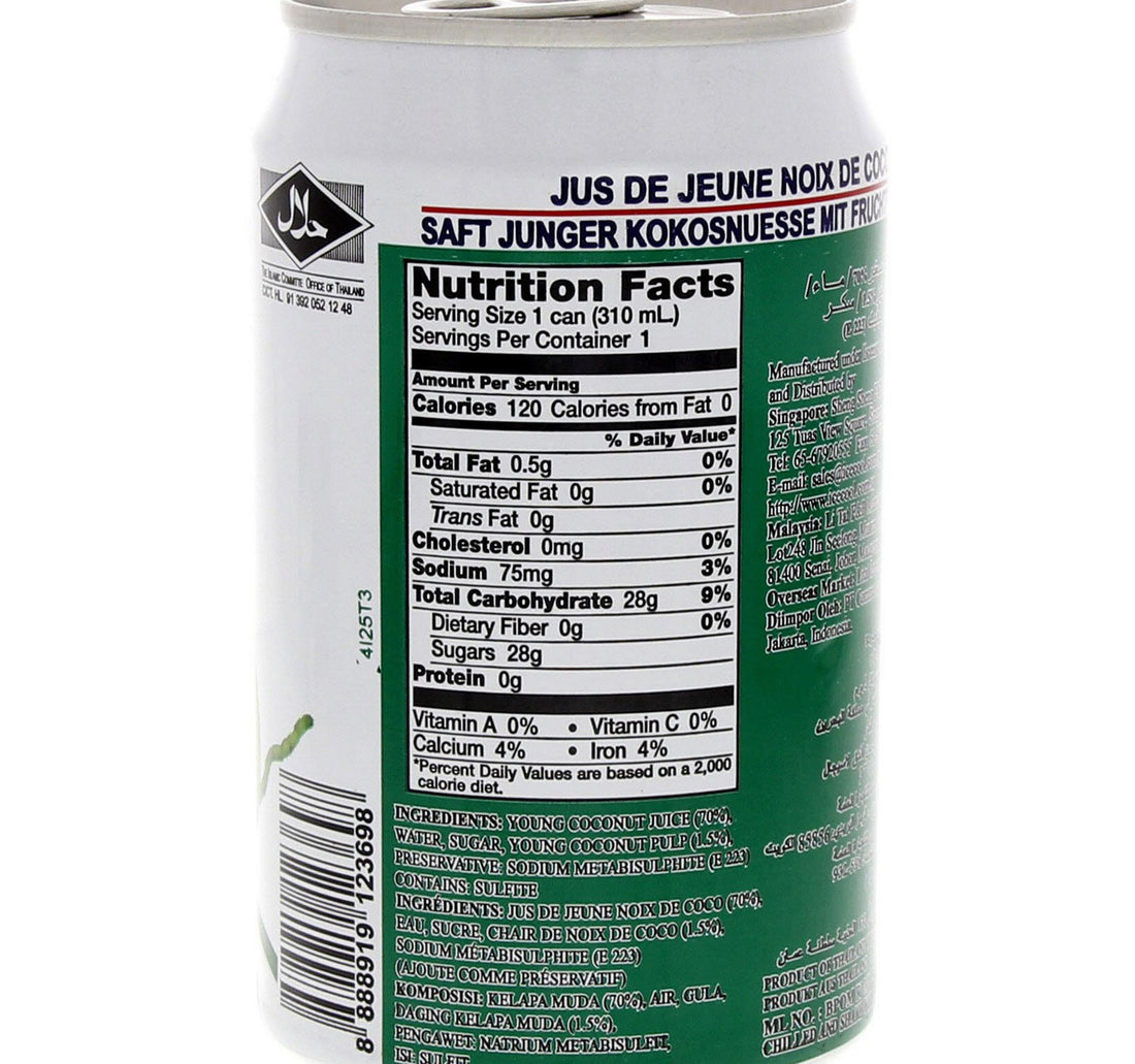 Ice Cool Young Coconut Juice With Pulp 310 ml
