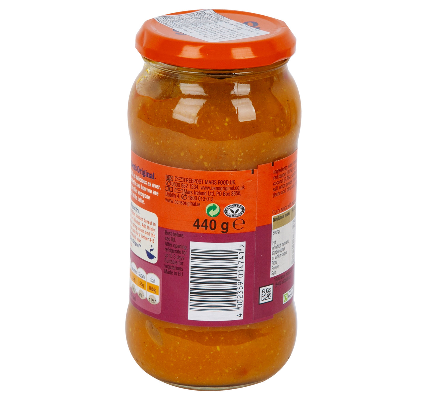Ben's Original Medium Curry Sauce 440 g