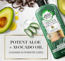 Herbal Essences Sulfate-Free Potent Aloe + Avocado Oil Hair Conditioner For Curl Hydration and Moisturizing 400 ml