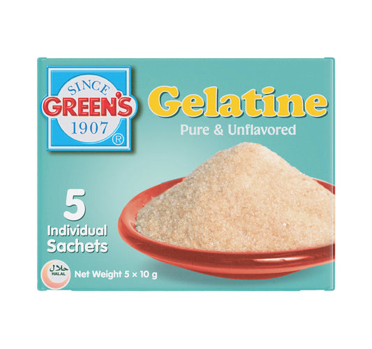 Green's Pure & Unflavored Gelatine 50 g