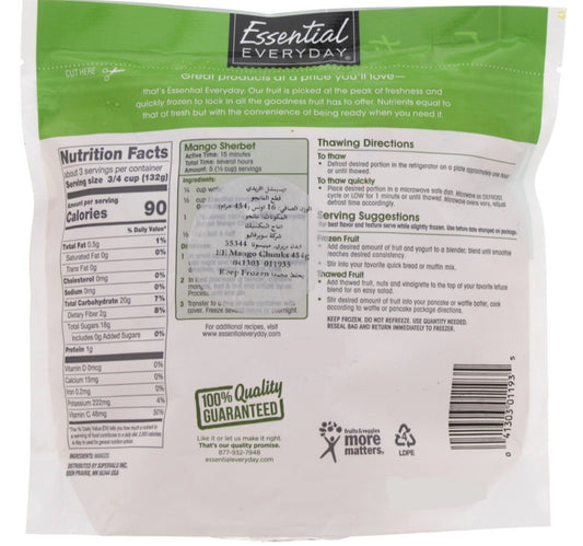 Essential Everyday Mango Chunks 454 g