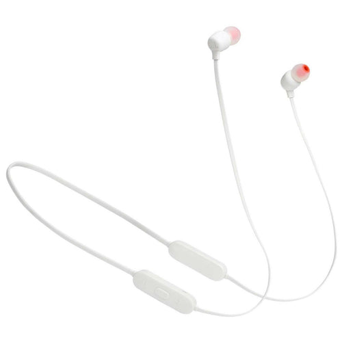 سماعة رأس لاسلكية JBLT125BT باللون الأبيض من JBL