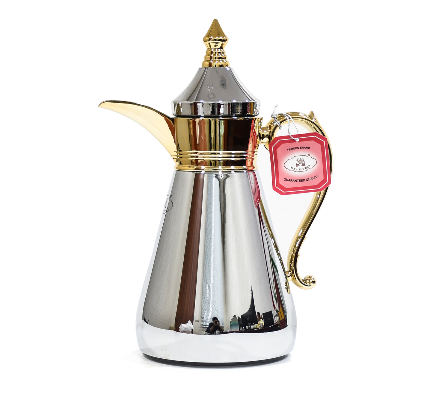 Mayflower Della Vacuum Flask, 0.7 L Capacity, Gold + Silver, PTC-07GS