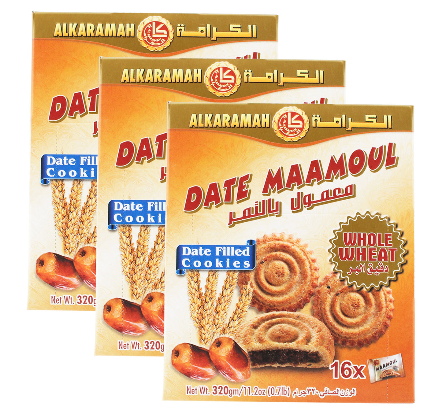 Al Karamah Date Maamoul Whole Wheat 320 g 2 + 1