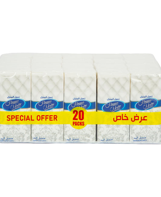 Home Mate Pocket Tissue 20 x 10 Sheets