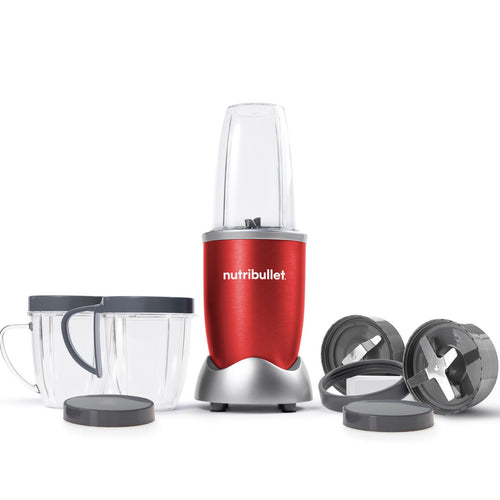 NutriBullet Multi-Function High Speed Blender, 600 W, 9 Piece Accessories, Red, NBR-1212R