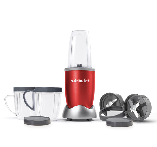 NutriBullet Multi-Function High Speed Blender, 600 W, 9 Piece Accessories, Red, NBR-1212R