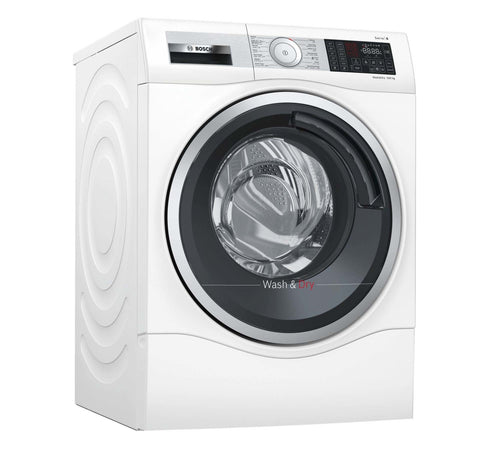 Bosch Front Load Washer & Dryer, 10/6 kg, 1400 RPM, White, WDU28560GC