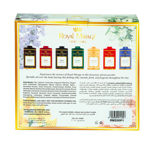 Royal Mirage Talcum Powder Assorted Value Pack 2 x 250 g