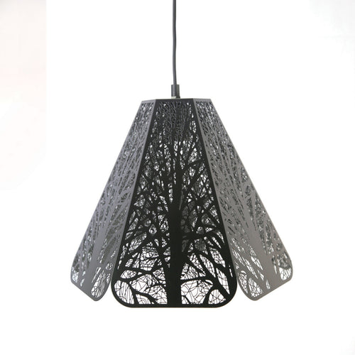 Maple Leaf Pendant Lamp Shade XCL181068 Size:32x32x105cm Black