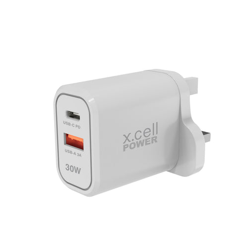 X.Cell Charger HC-30W-1A1C-PD-White