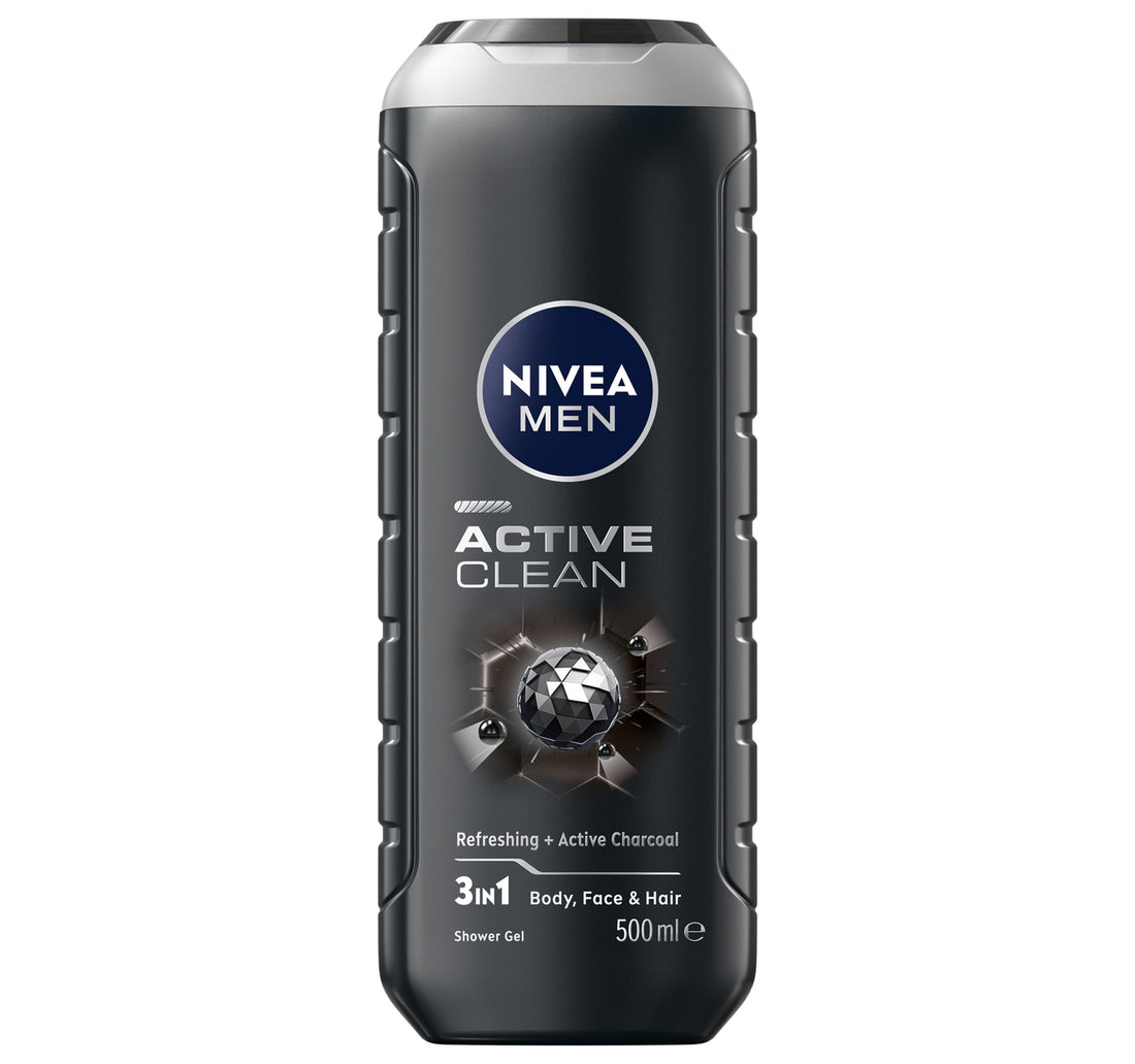 Nivea Men Active Clean 3in1 Shower Gel 500 ml