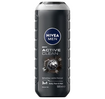 Nivea Men Active Clean 3in1 Shower Gel 500 ml