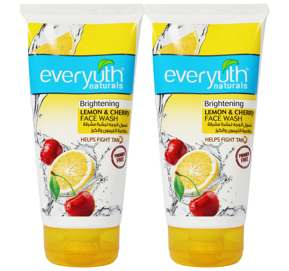 Everyuth Lemon & Cherry Face Wash Value Pack 2 x 150 g