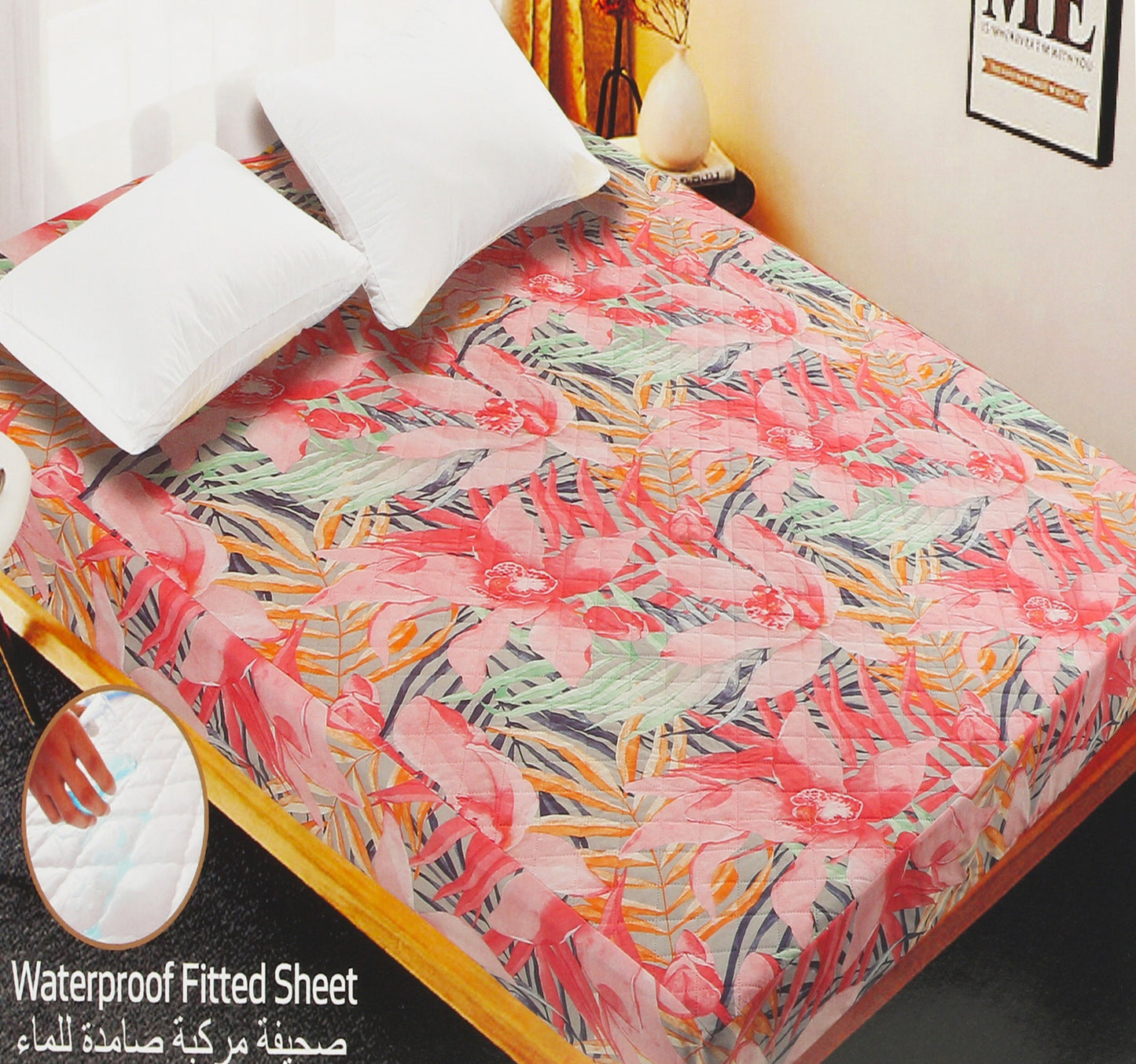 ملاءة سرير مقاومة للماء من مابل ليف هوم، مقاس 100 × 200 + 20 سم، ألوان متنوعة