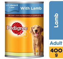 طعام الكلاب الرطب من بيدجري لامب، علبة 400 غرام