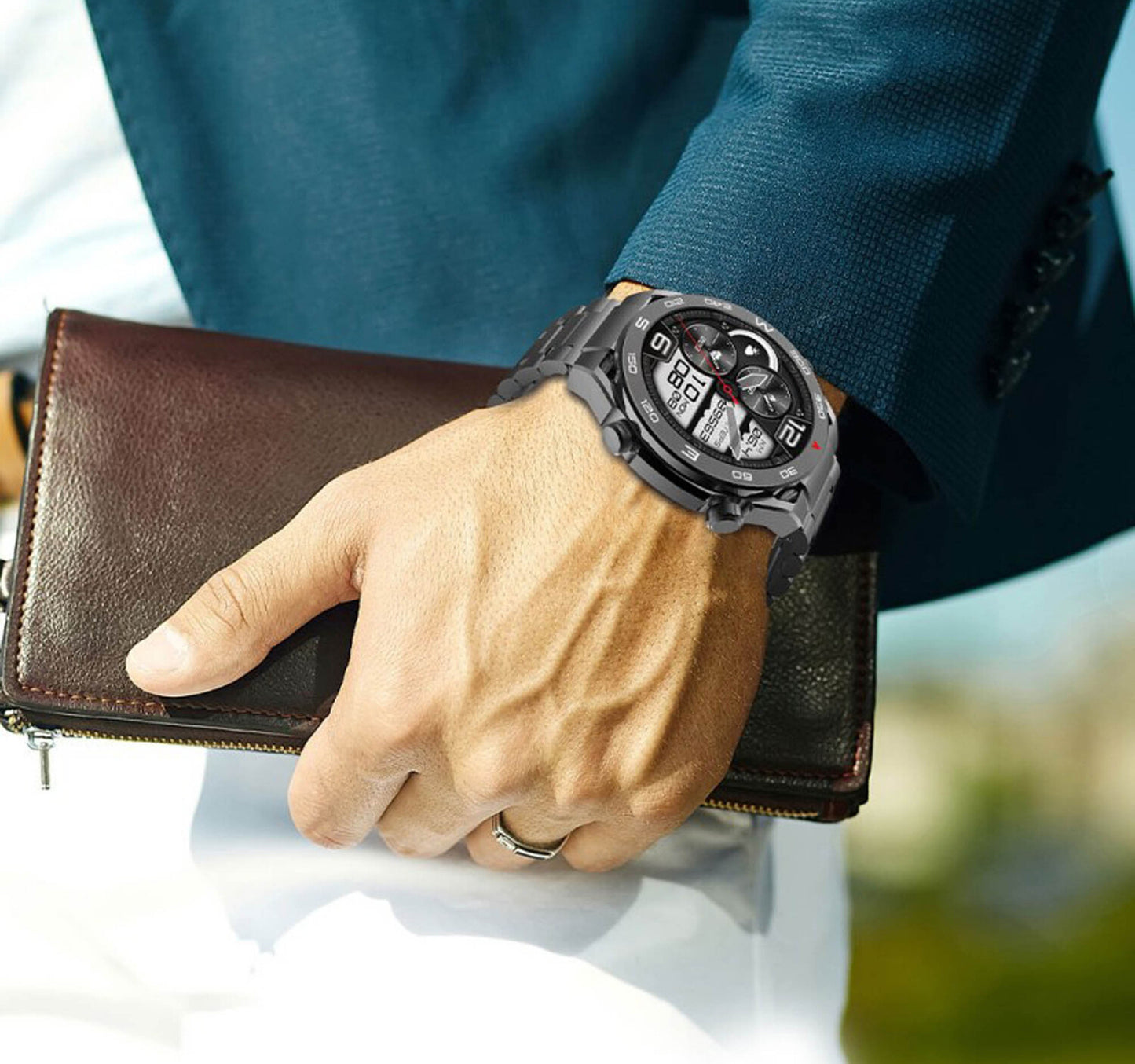 Trands Smartwatch, Steel and Silicone Strap, TR-SW40