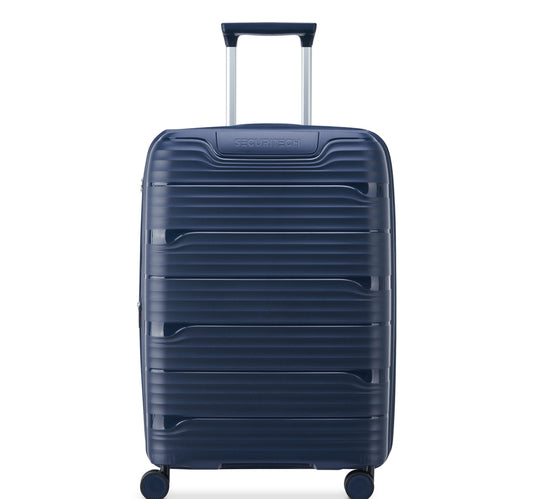 Delsey Securitech Dune 4 Double Wheels Hard Trolley, 70 cm, Navy