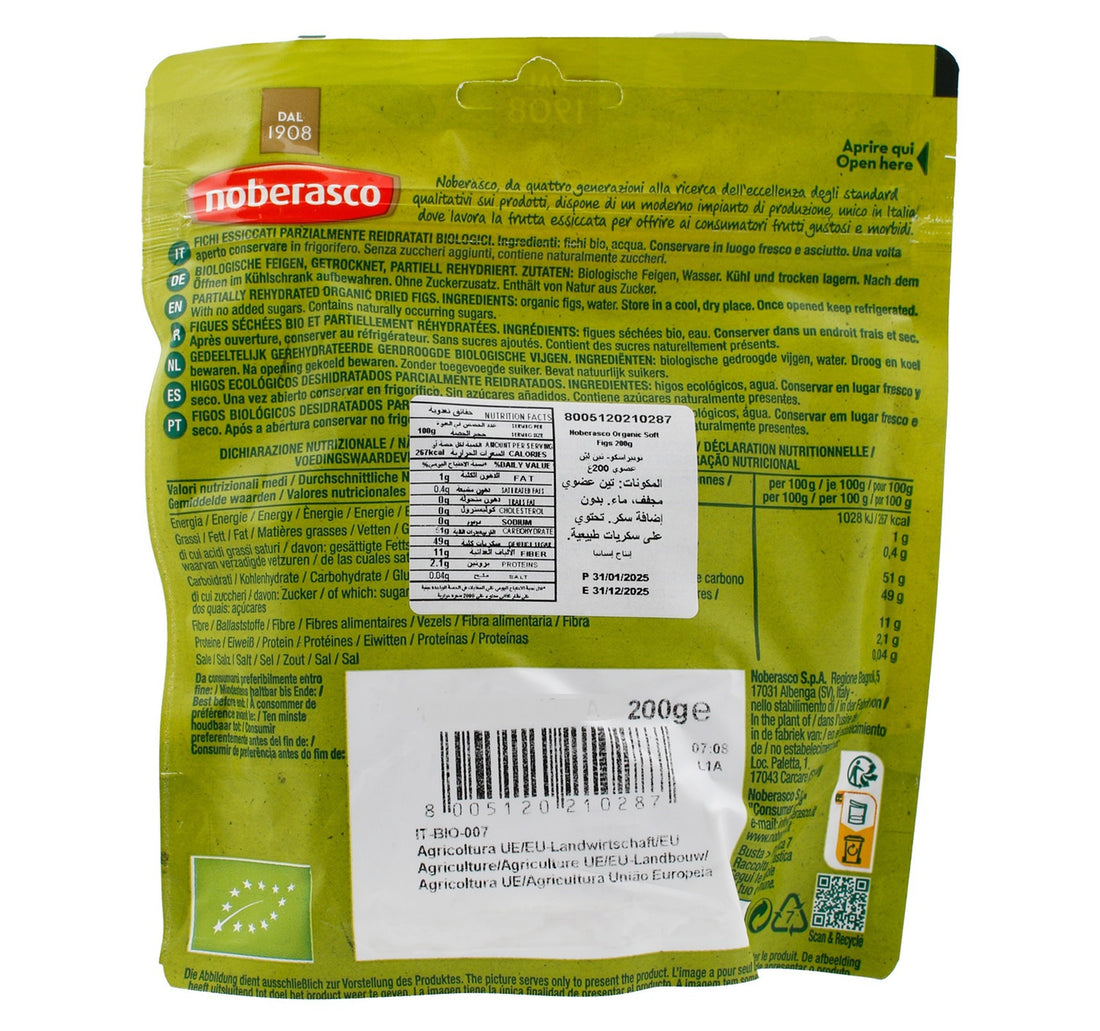 Noberasco Organic Soft Figs 200 g