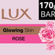 صابون لوكس المتوهج للبشرة بالورد 170 جرام