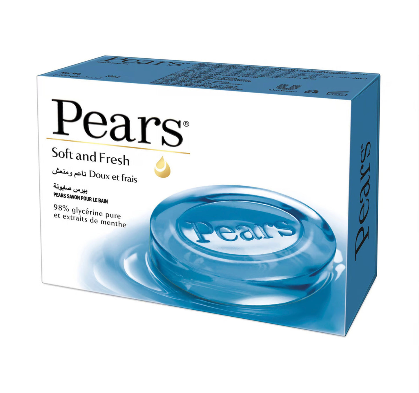 Pears Soft & Fresh Soap Bar with Mint Extracts 125 g