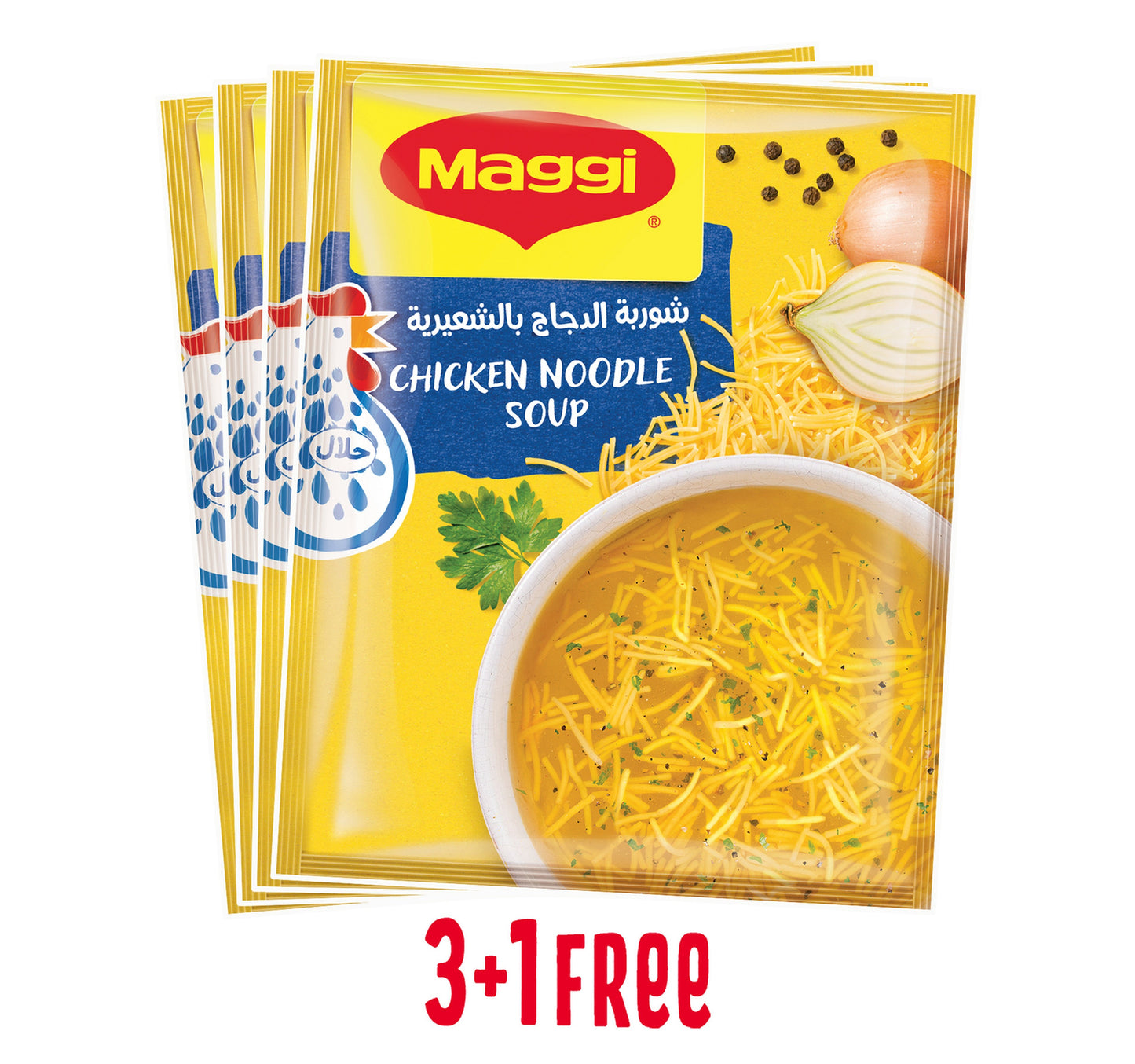Maggi Chicken Noodle Soup 60 g 3+1