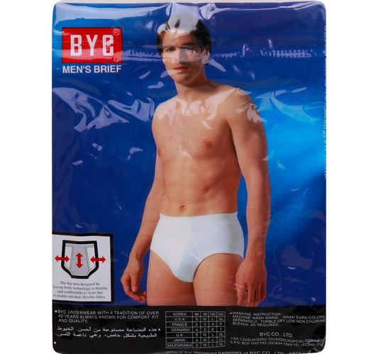 B.Y.C. Cotton Men's Brief, XL, 111MB/1201