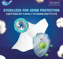 Fine Classic White Sterilized Facial Tissue 2ply 6 x 100 Sheets