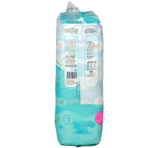 Giggles Premium Newborn Baby Diaper Size 1 2-5 kg 74 pcs