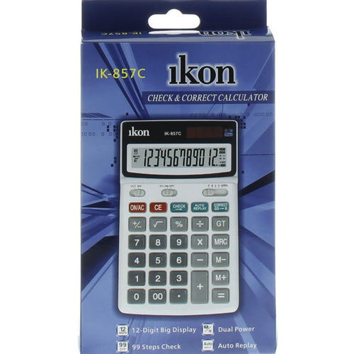 Ikon آلة حاسبة للفحص والتصحيح IK-857C