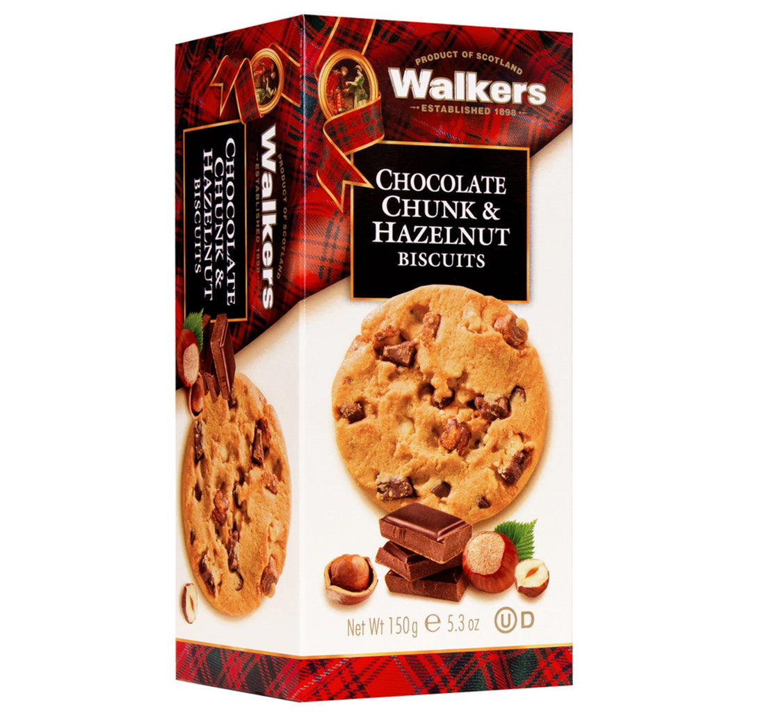 Walkers Chocolate Chunk & Hazelnut Biscuits 150 g