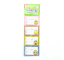 Win Plus Book Labels EX152D 4Sheets Assorted