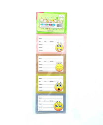 Win Plus Book Labels EX152D 4Sheets Assorted