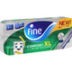 Fine Comfort XL New & Improved Flushable Toilet Paper 2ply 10 Rolls