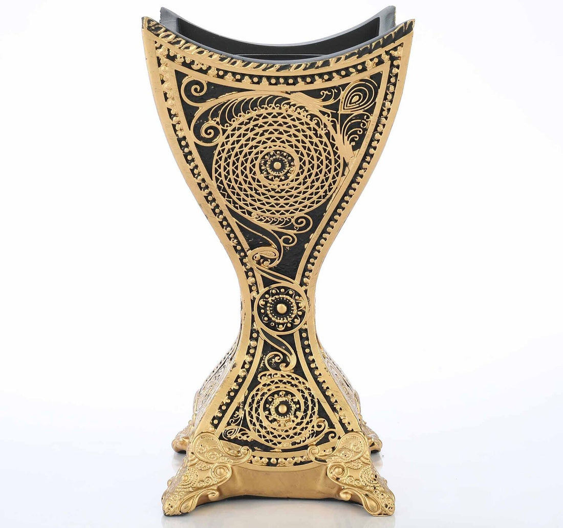 Maple Leaf Ceramic Burner Gold Black 22cm