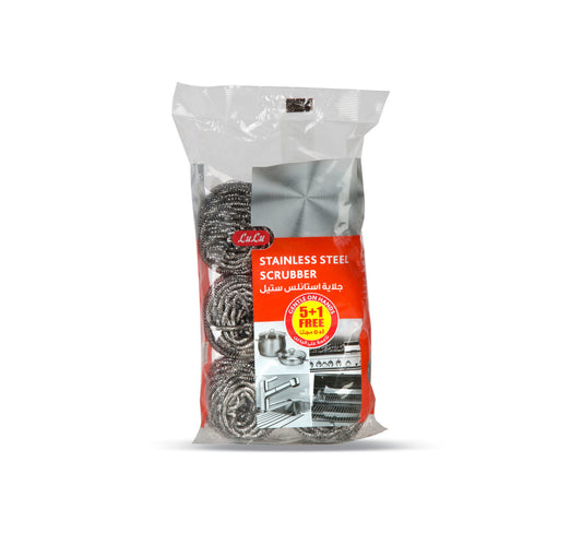 LuLu Stainless Steel Scrubber 5 pcs + 1 pc Free