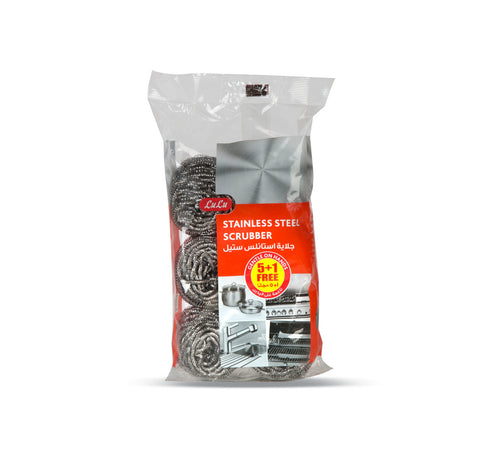 LuLu Stainless Steel Scrubber 5 pcs + 1 pc Free