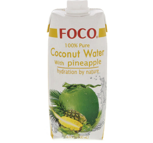 Foco 100% Pure Coconut Water with Pineapple 500 ml
