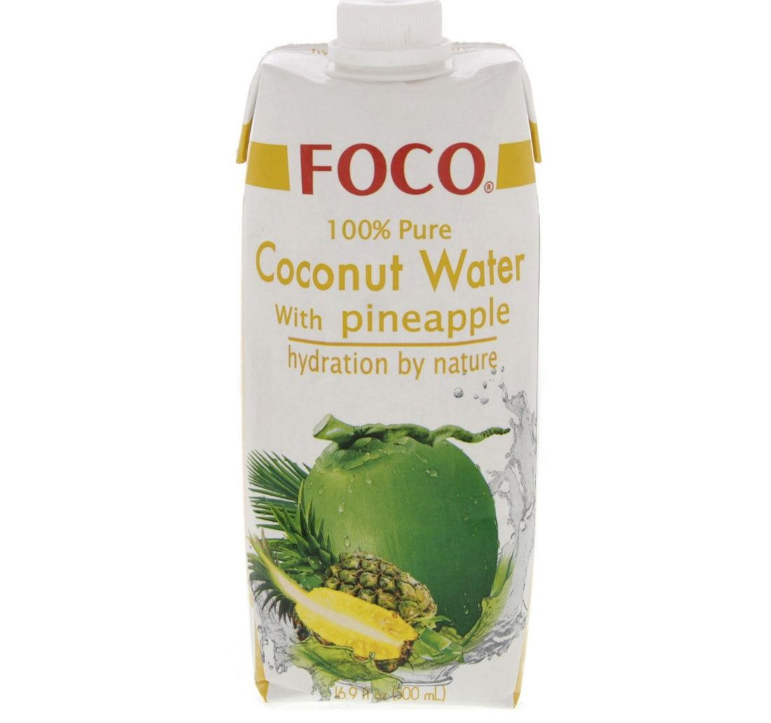 Foco 100% Pure Coconut Water with Pineapple 500 ml