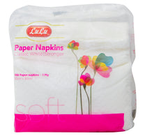LuLu Paper Napkins Classic White 1ply 30 x 30cm 100pcs