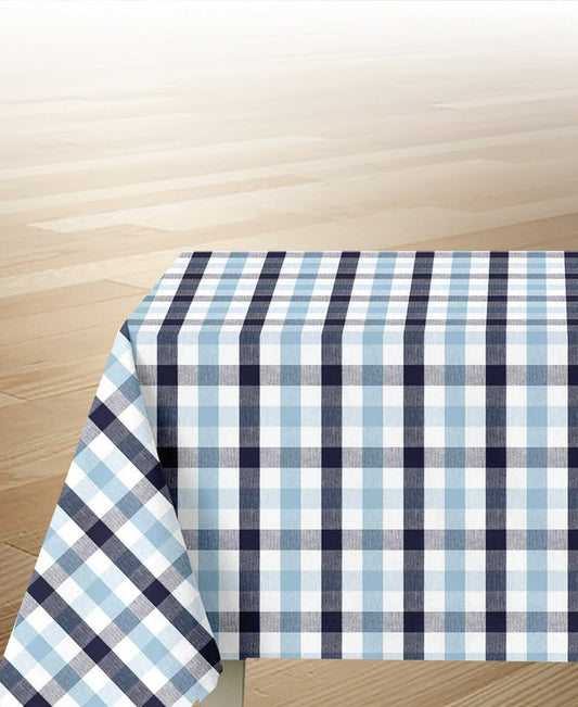 Homewell Cotton Table Cloth Check 150x260cm Assorted Per Pc