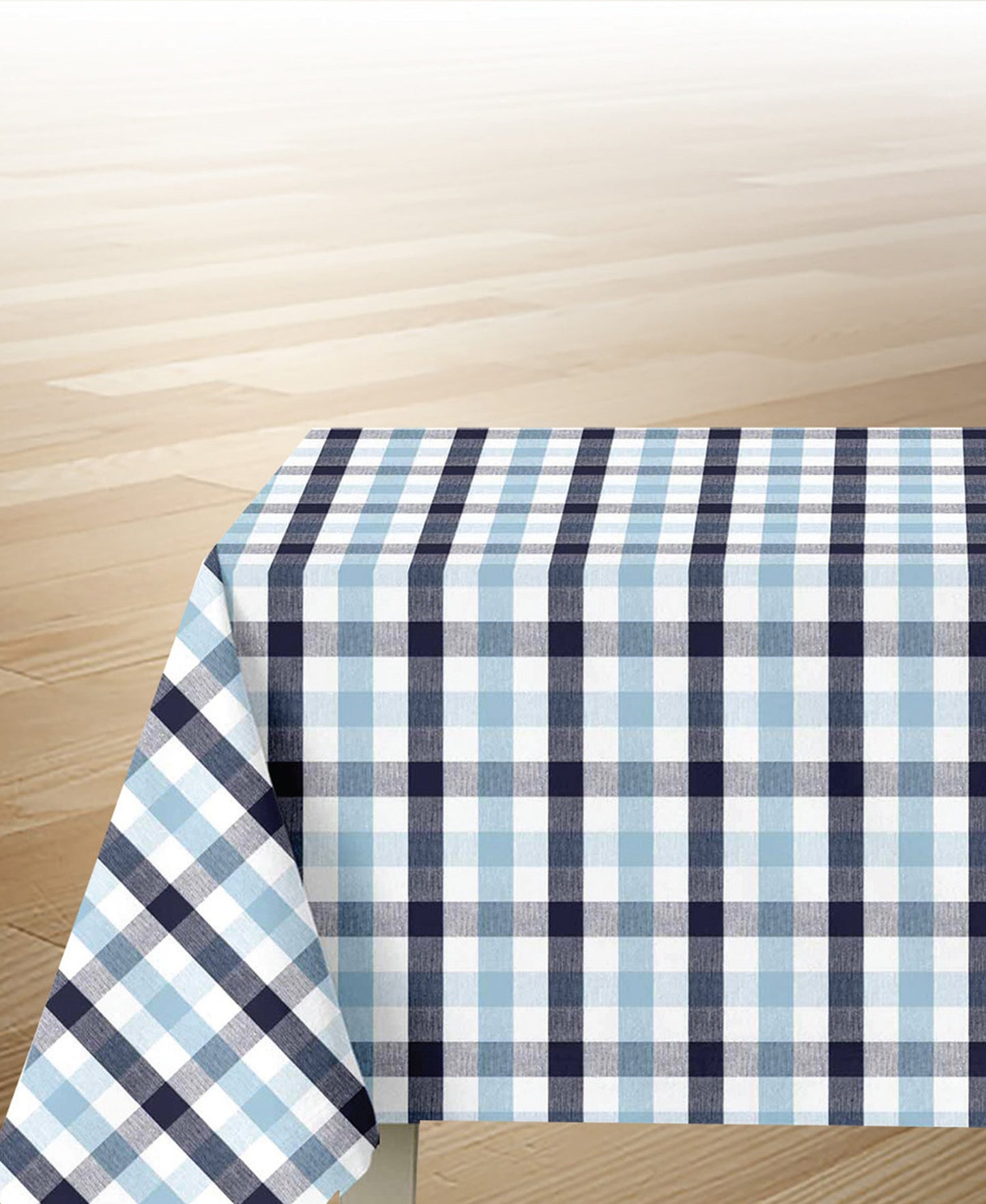 Homewell Cotton Table Cloth Check 150x260cm Assorted Per Pc