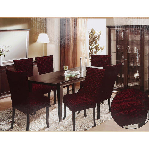Cortigiani Fabric Stretch Chair Cover 6pcs Set Assorted