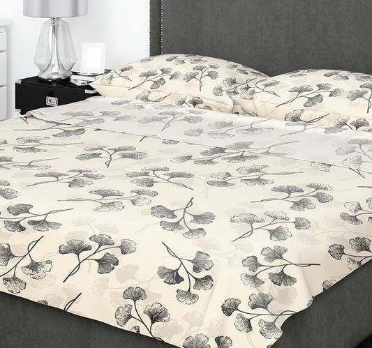 Maple Leaf Bed Sheet, 240 x 260 cm, Assorted