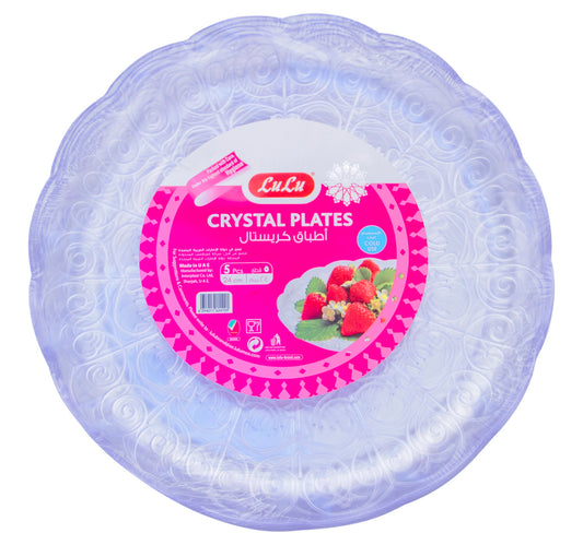 LuLu Crystal Plates 24cm 5 pcs